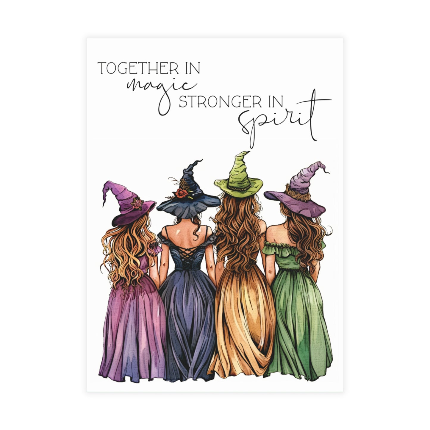 Witchy Postcard Pack "Together in magic Stronger in spirit"