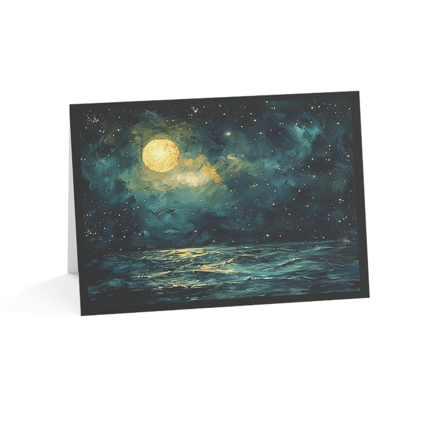 Oceanic Night View Greeting Card