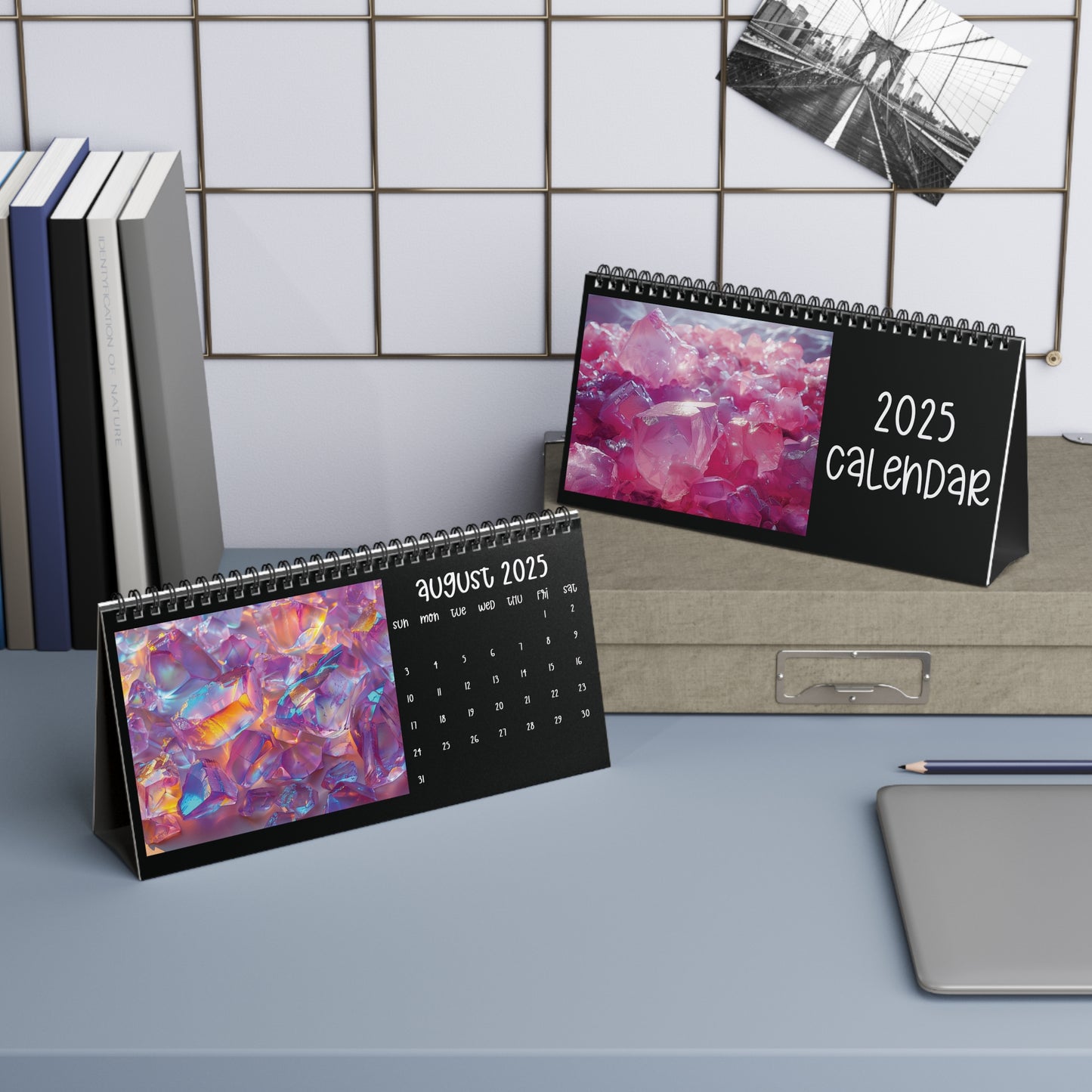 2025 Gemstone Crystal Desk Calendar