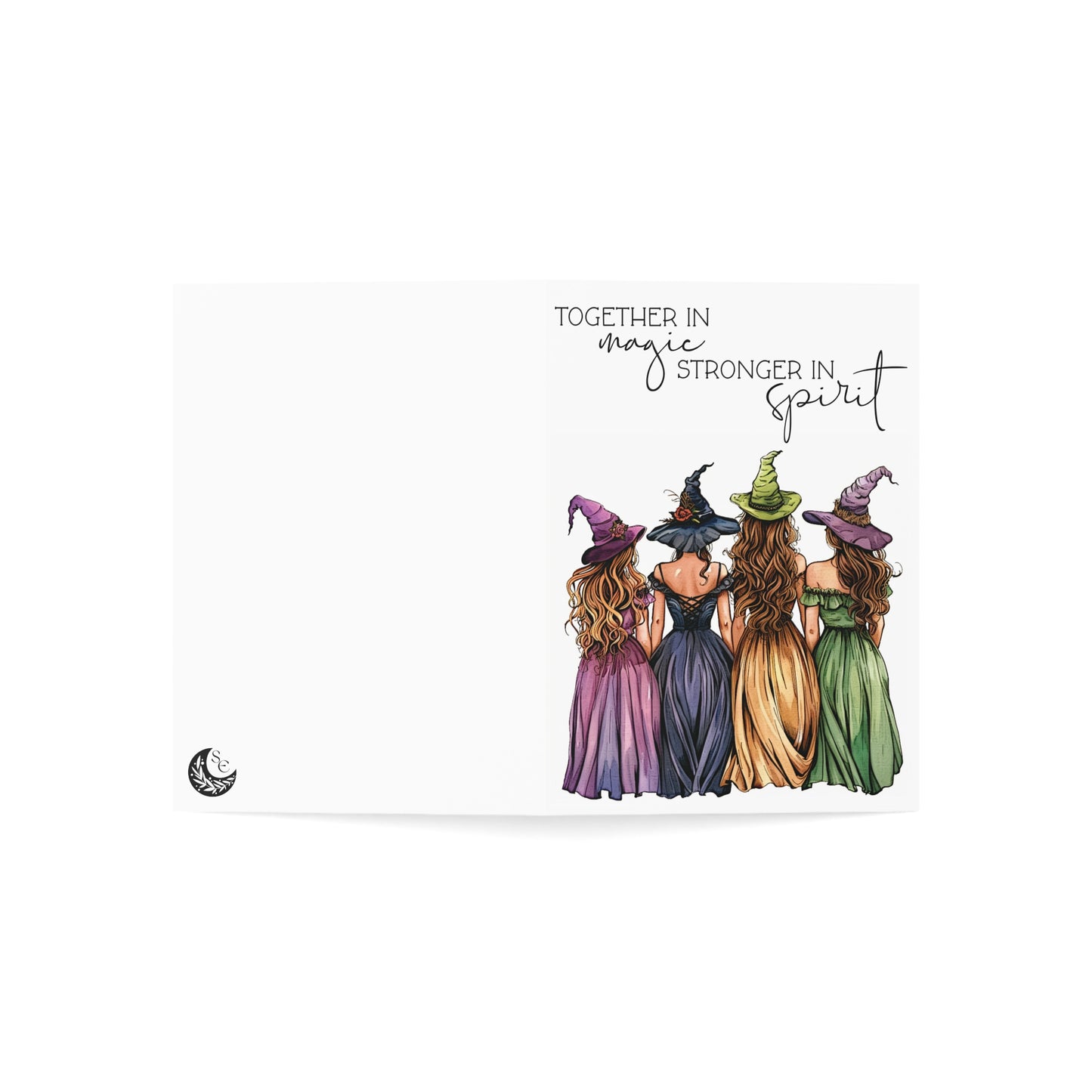 Witchy Greeting Card Pack "Together in magic Stronger in spirit"