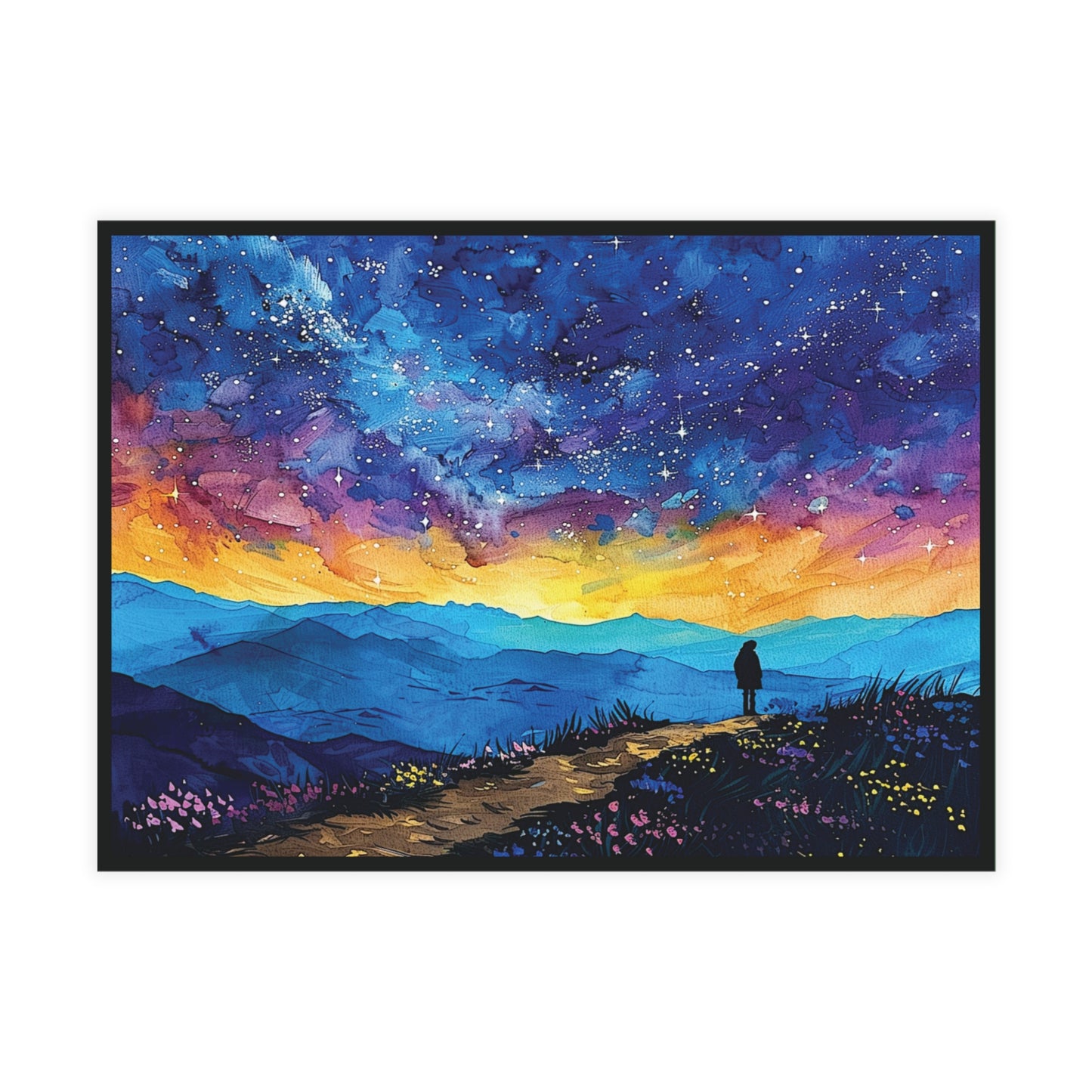 Colorful Night Sky Postcard Pack