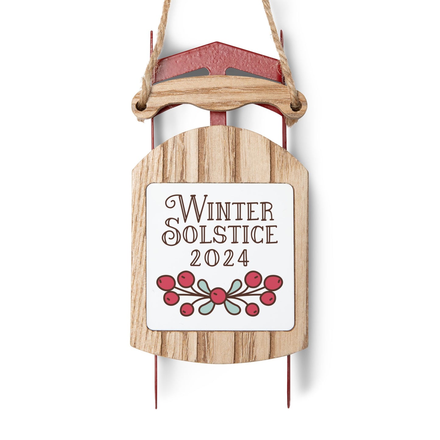 2024 Winter Solstice Sled Ornament