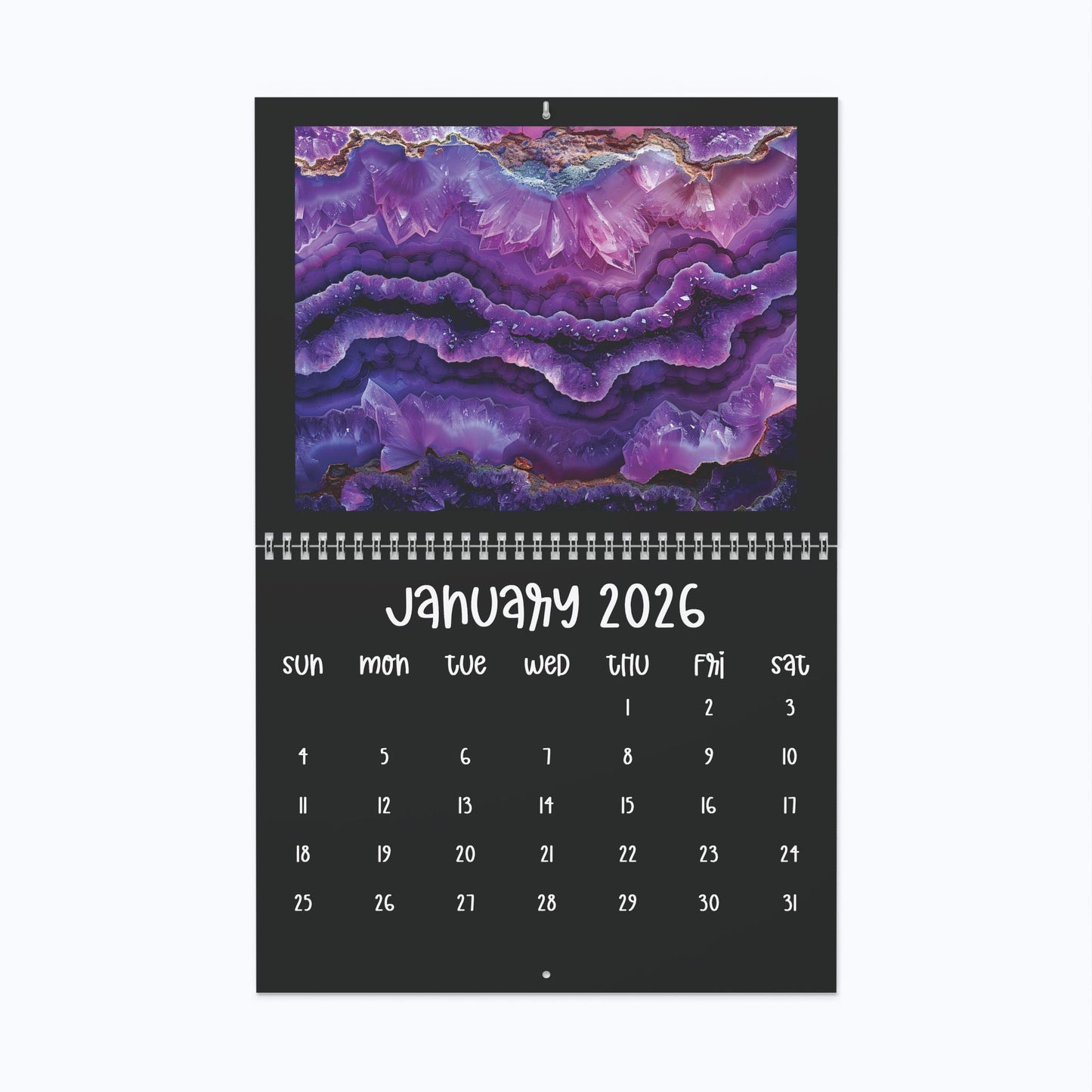 2026 Gemstone Wall Calendar