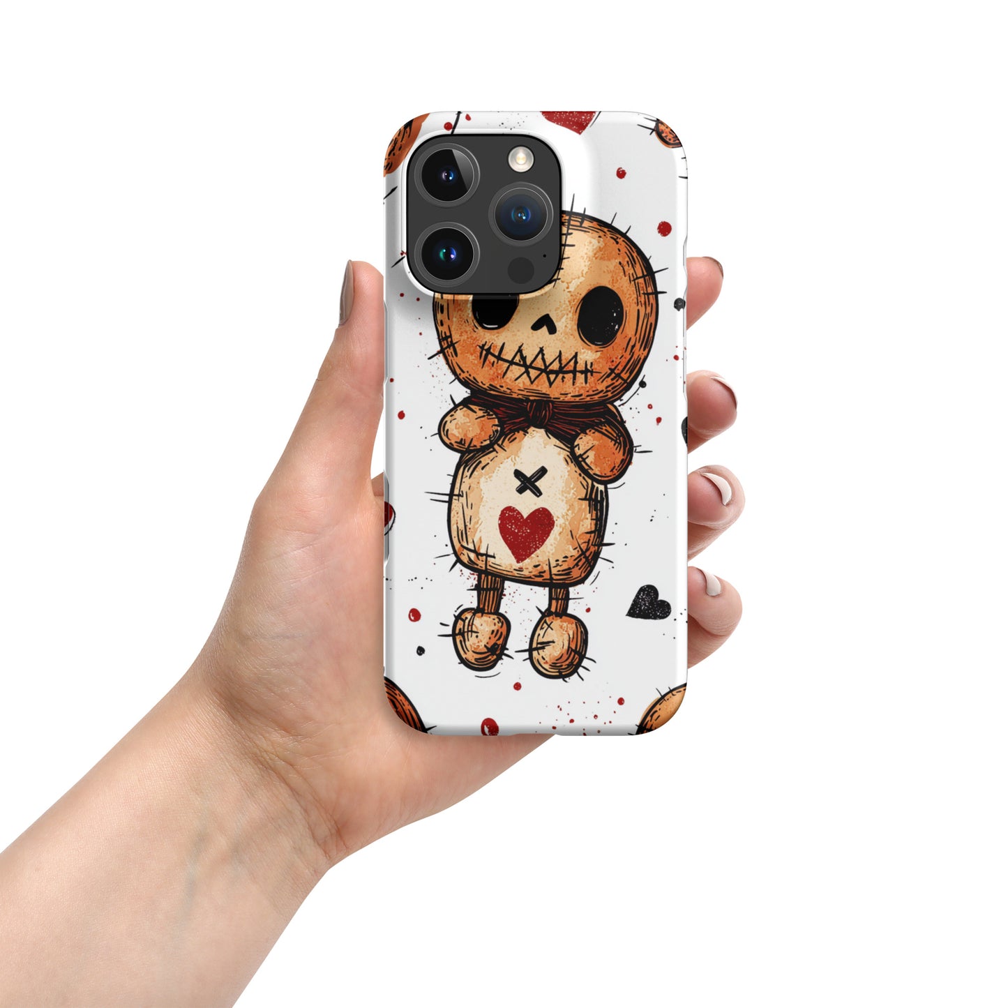 Voodoo Doll Valentine Heart Snap case for iPhone®