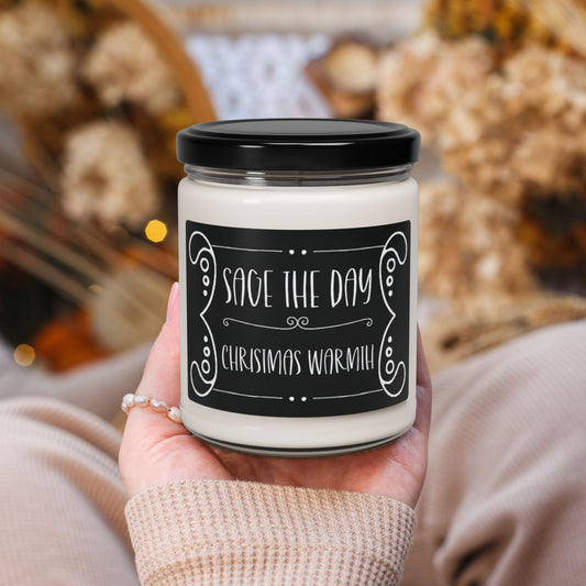 Witchy Candle "Sage the day" Scented and Unscented Options 9oz Soy Wax