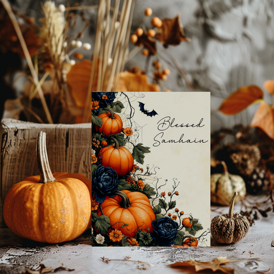 Blessed Samhain Sabbat Postcard