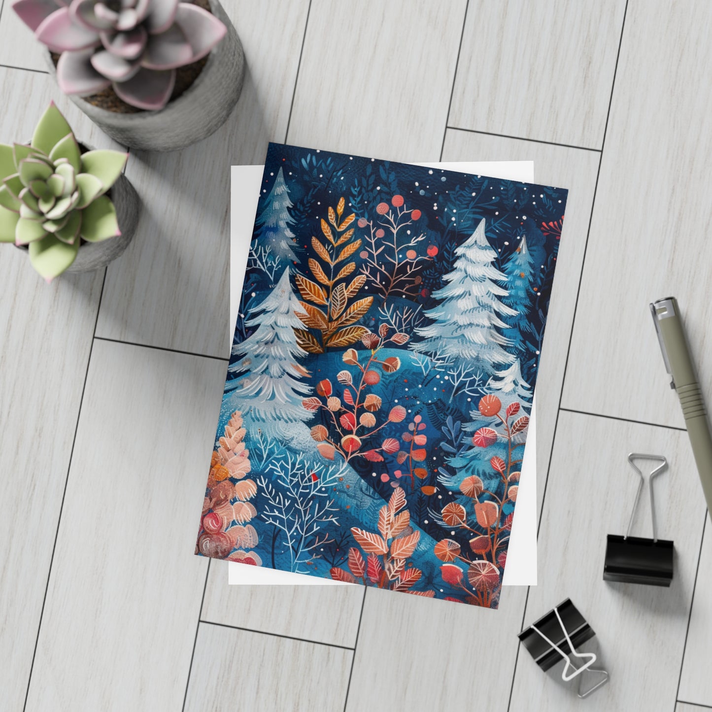 Winter Holiday Postcard Pack