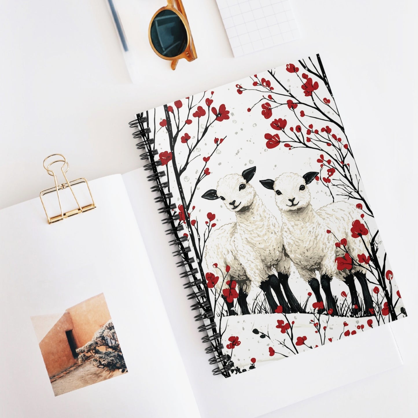Imbolc Sheep Spiralbound Notebook