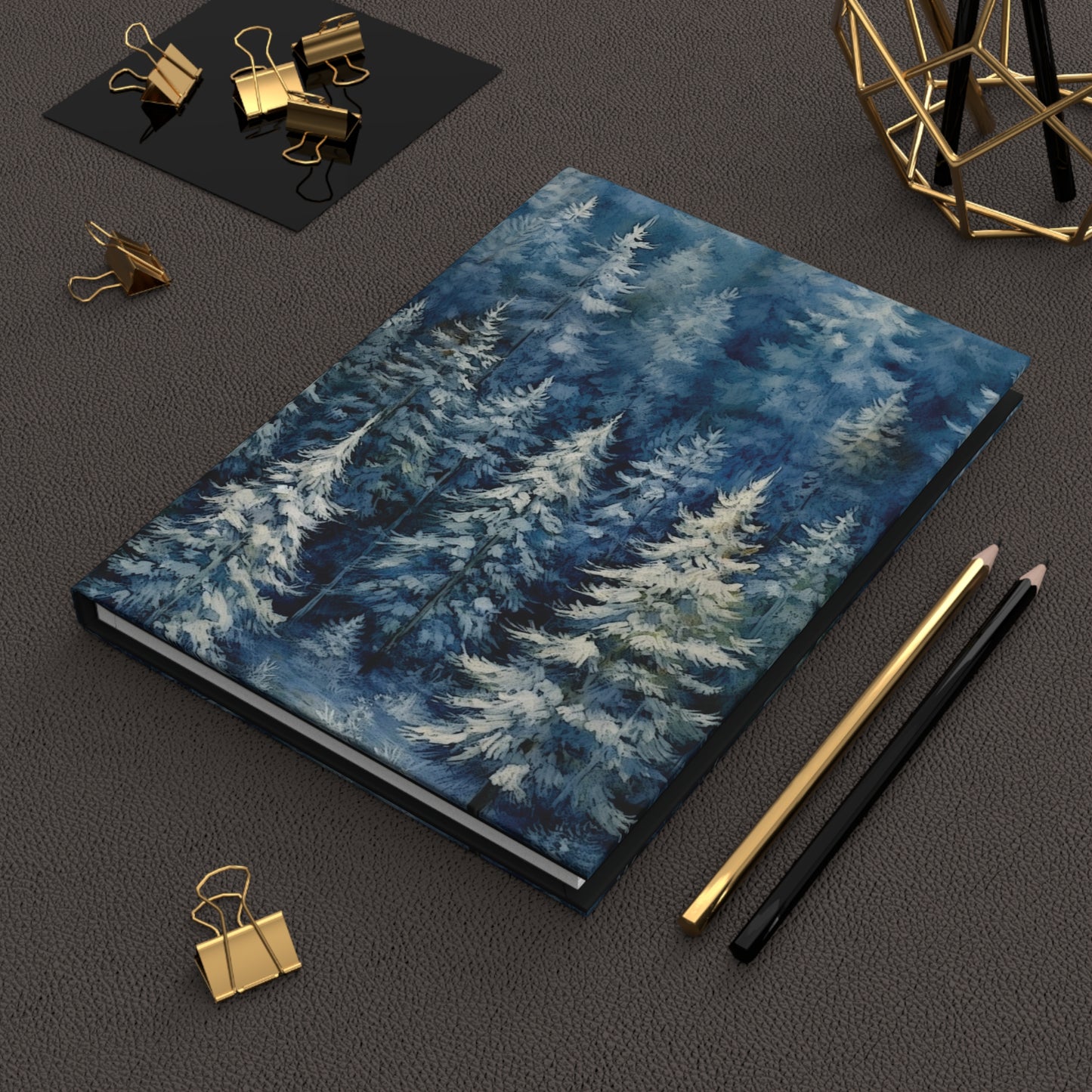 Winter Forest Hardcover Journal