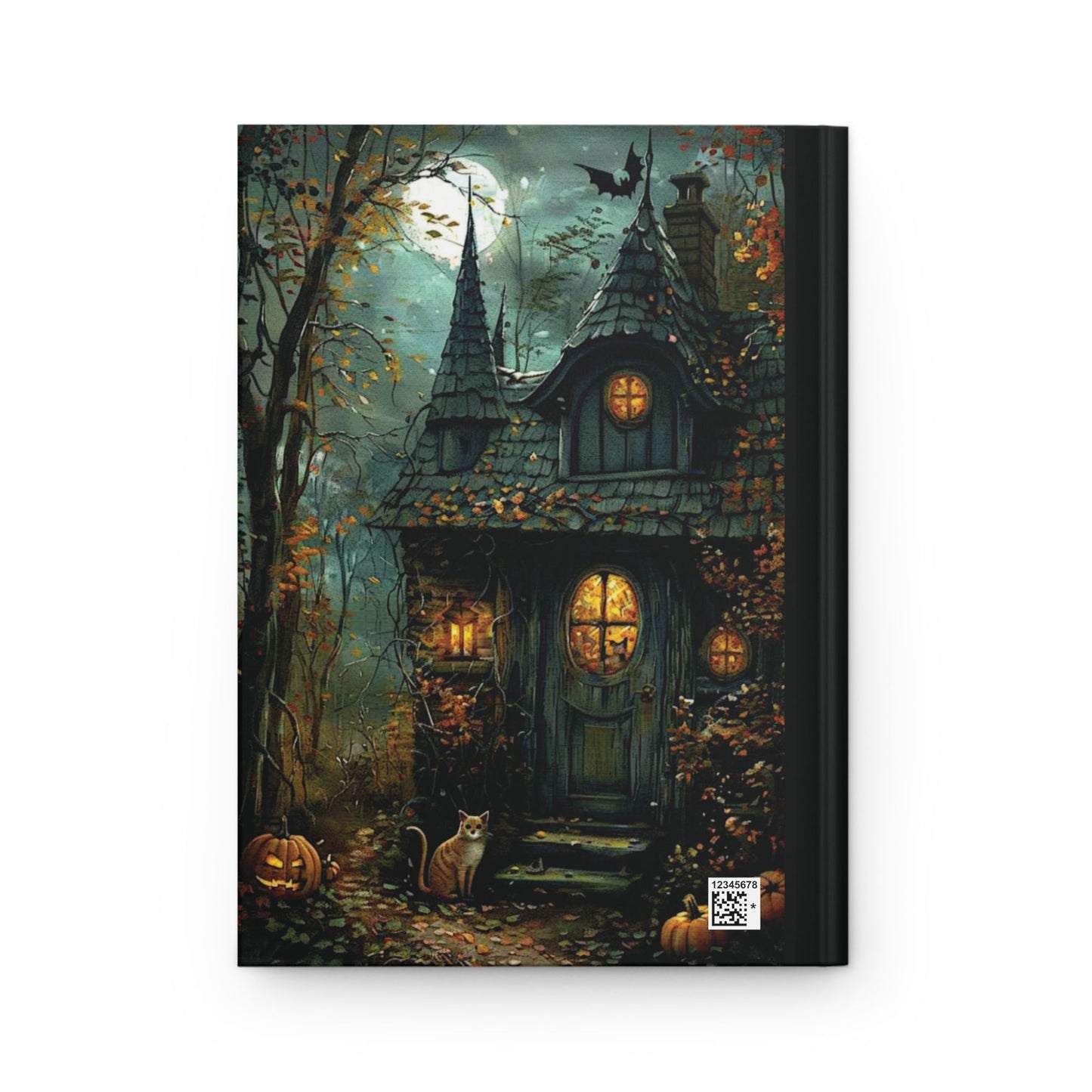 Autumn Cottage Themed Hardcover Joournal