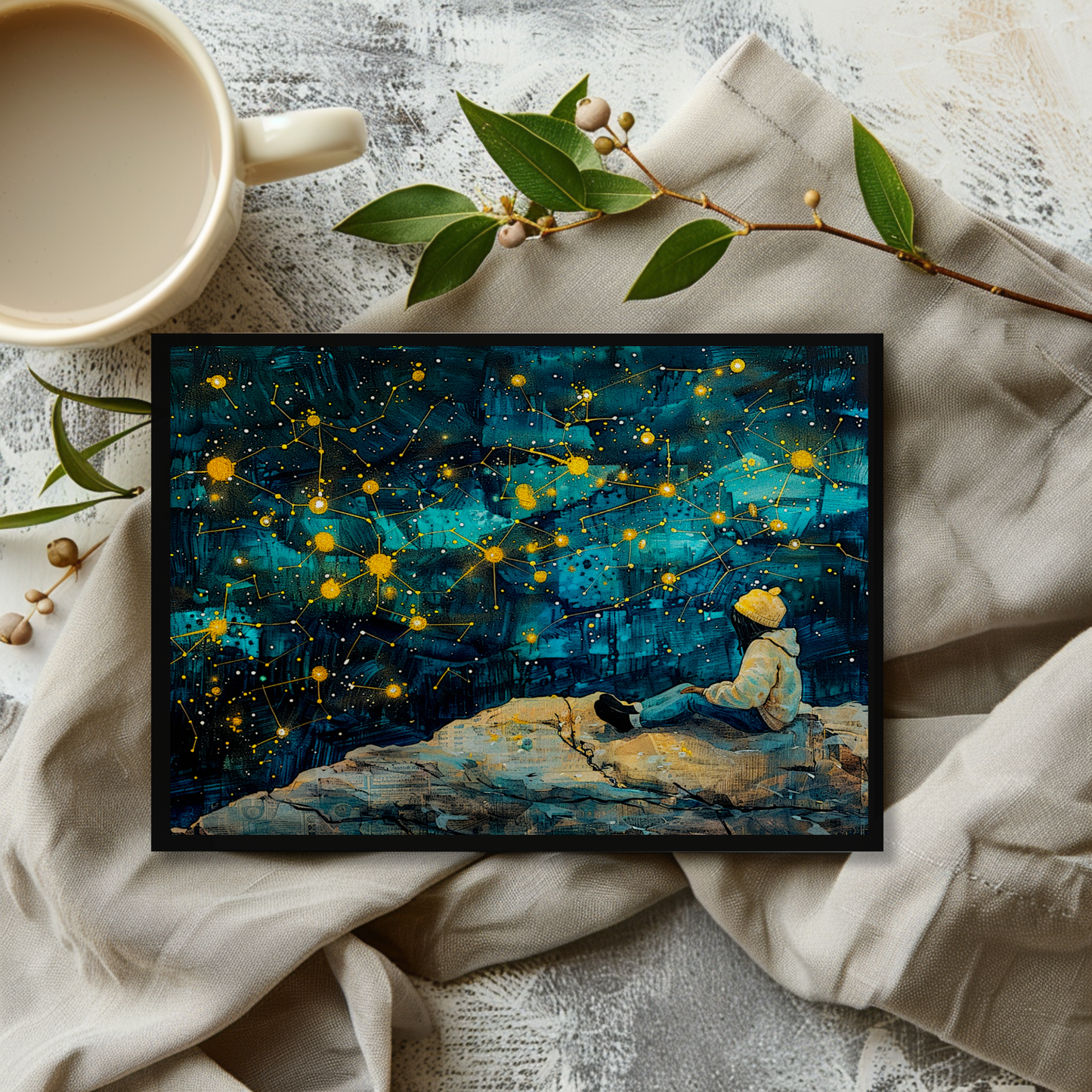 Night Constellation Greeting Card