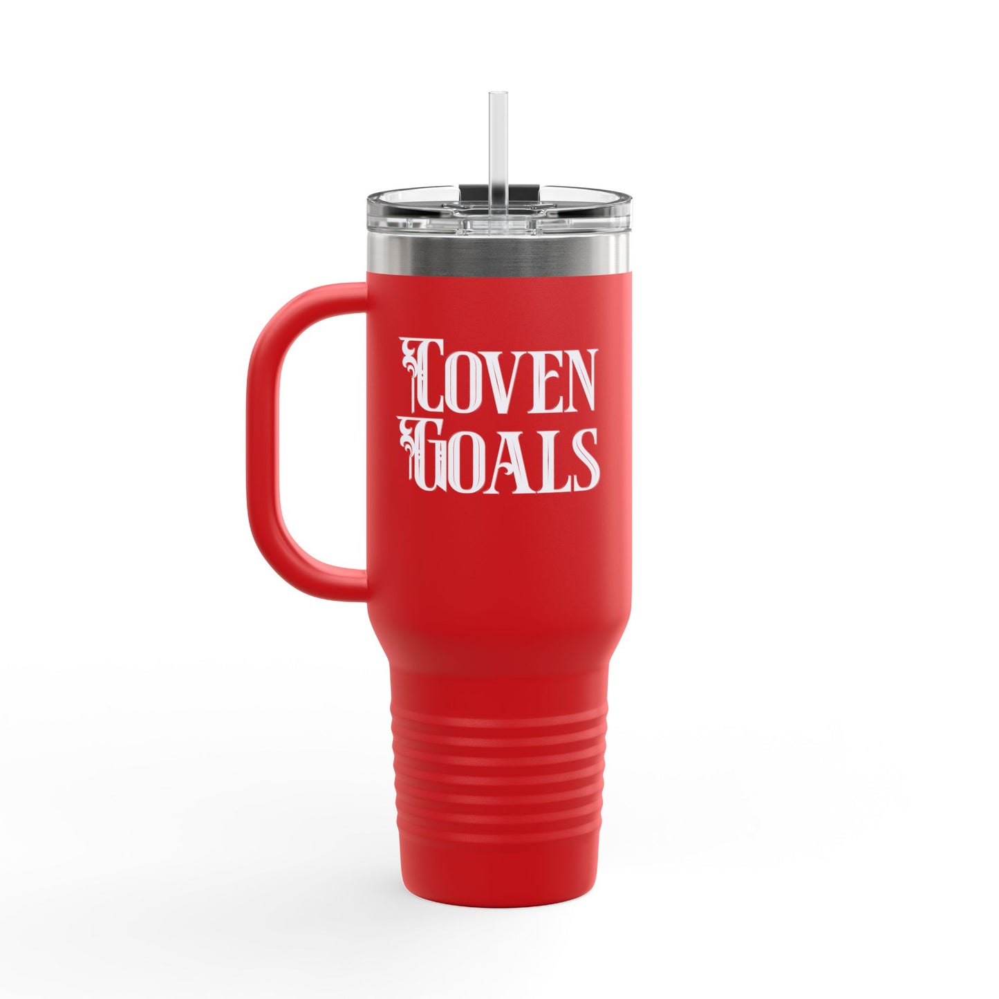 Witchy Tumbler: "Coven Goals and Cheers Witches" Insulated Travel Mug, 40oz