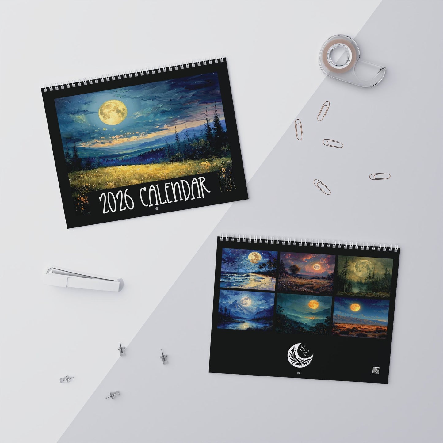 2026 Full Moon Wall Calendar