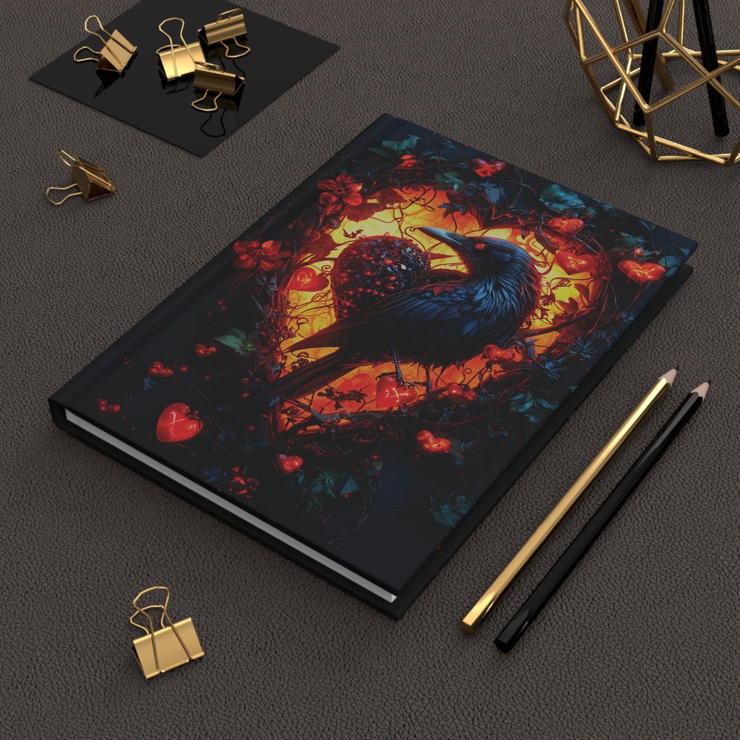 Heart Crow Hardcover Journal