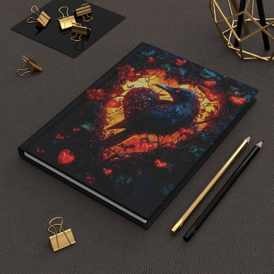 Heart Crow Hardcover Journal