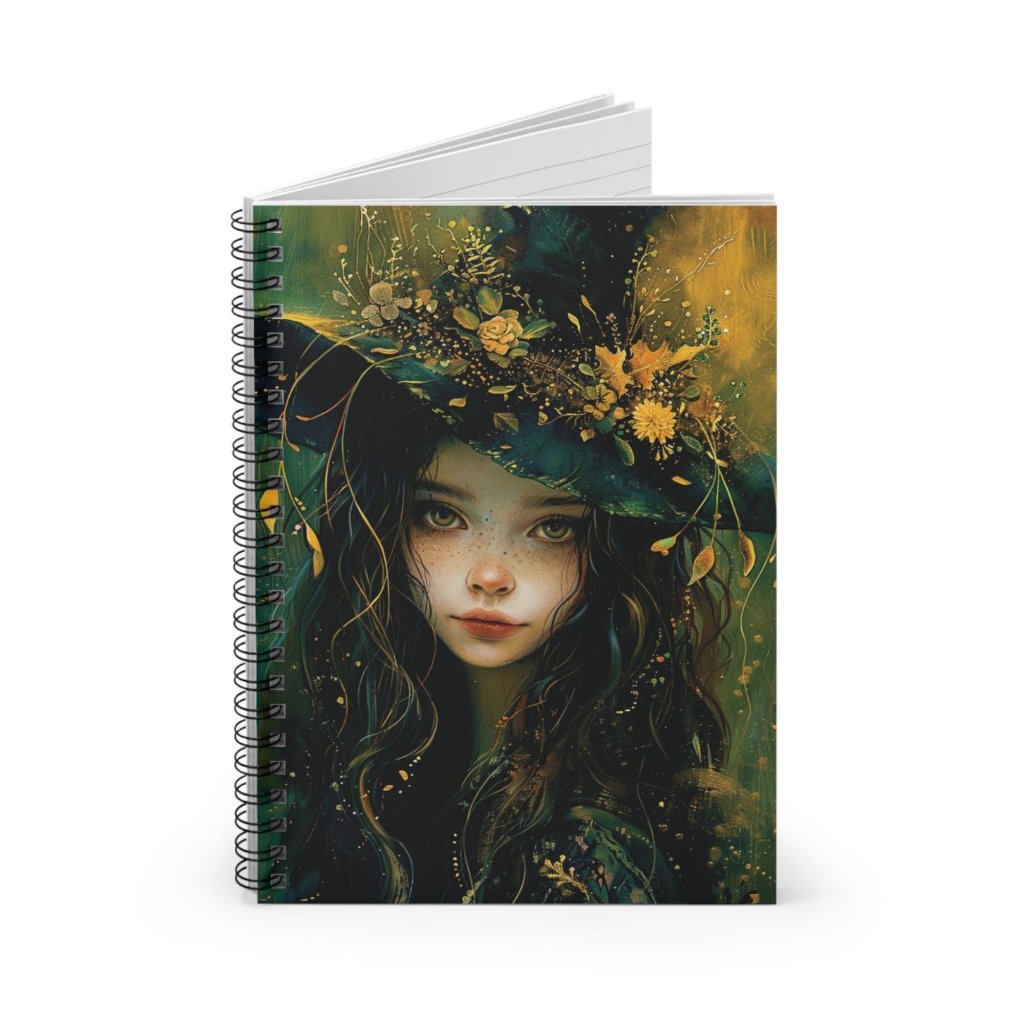 Elegant Witch Themed Spiralbound Notebook