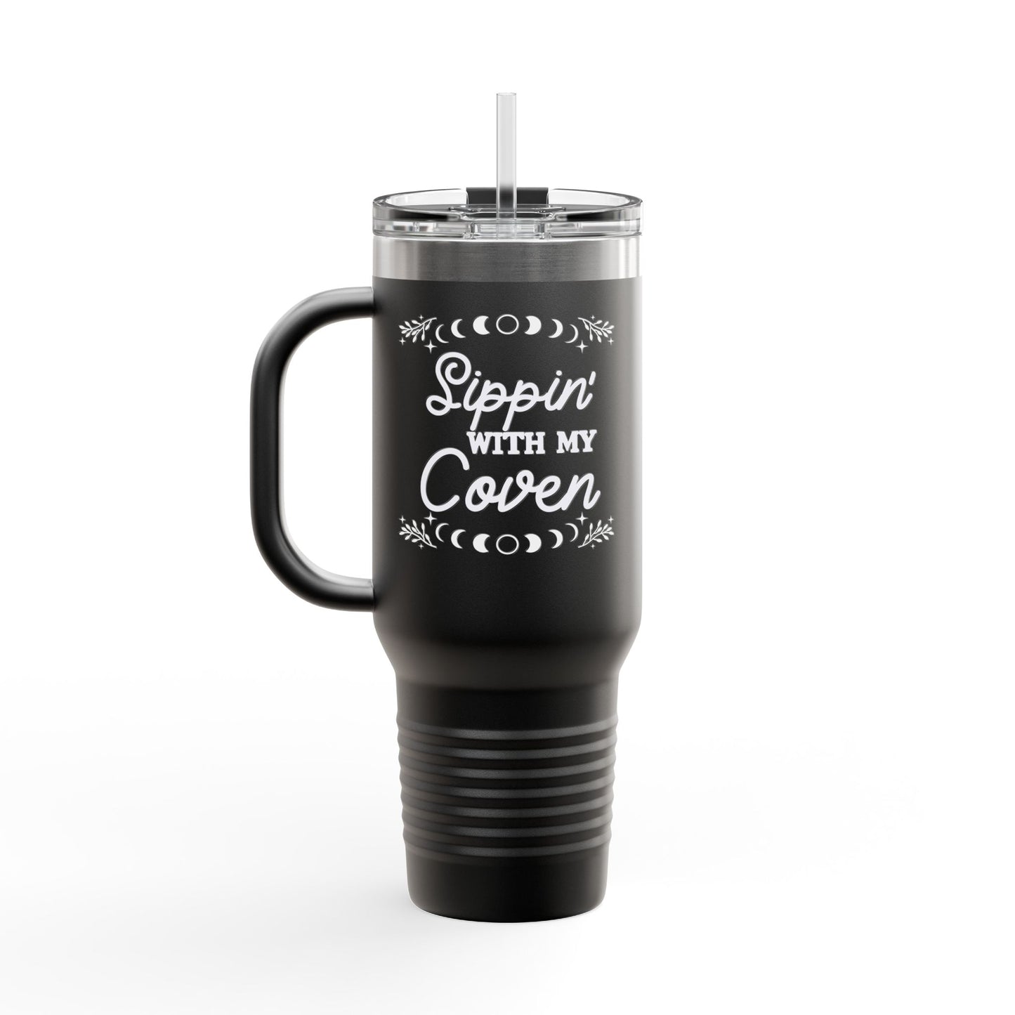 Sippin' with my Coven Bachelorette Tumbler: "Broomstick Brigade" Insulated Travel Mug, 40oz
