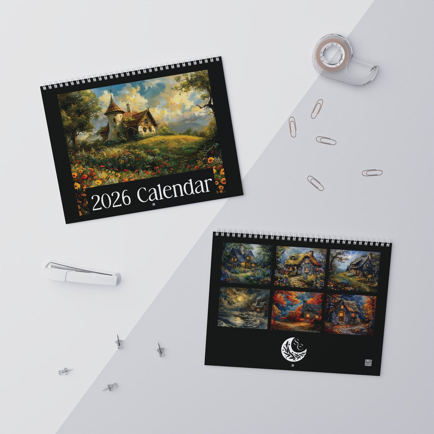 2026 Seasons of Cottages Wall Calendar