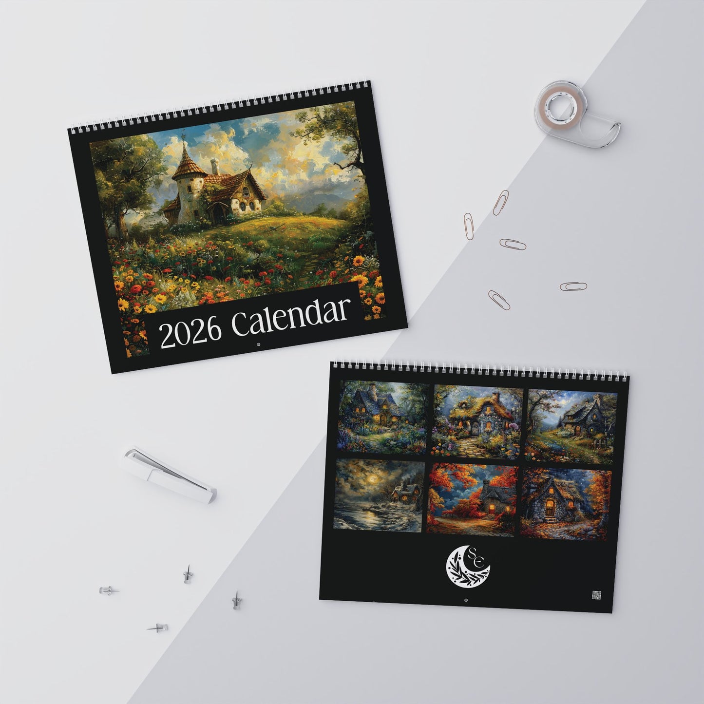 2026 Seasons of Cottages Wall Calendar
