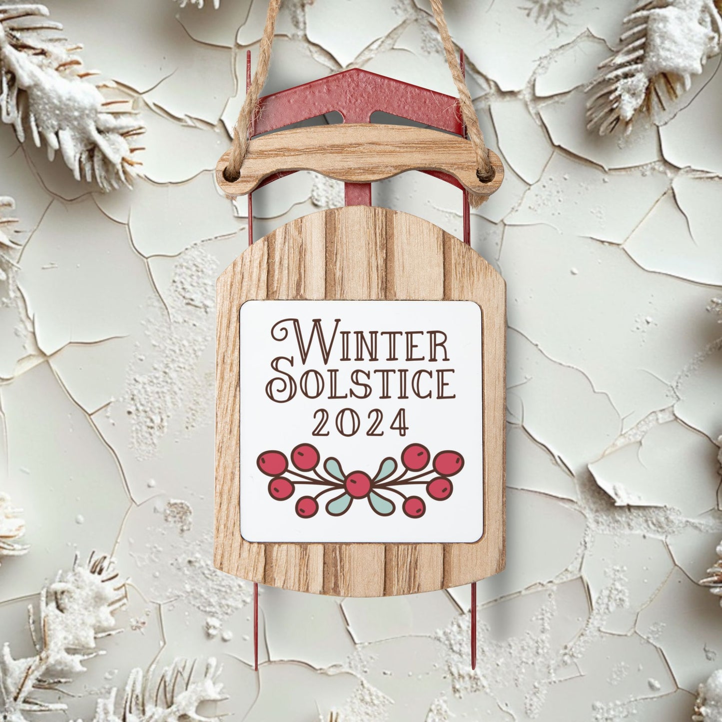 2024 Winter Solstice Sled Ornament