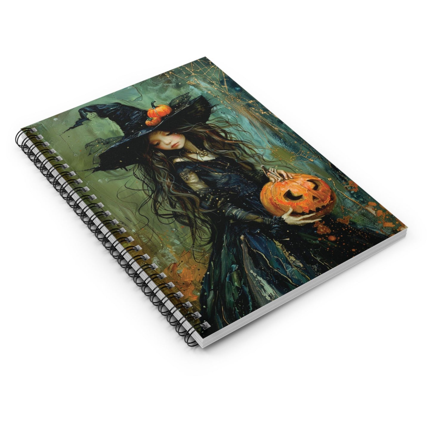 Halloween Witch Themed Spiralbound Notebook