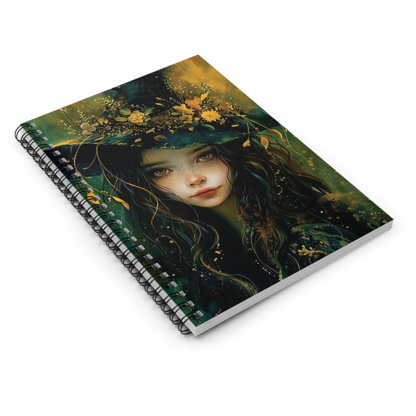 Elegant Witch Themed Spiralbound Notebook