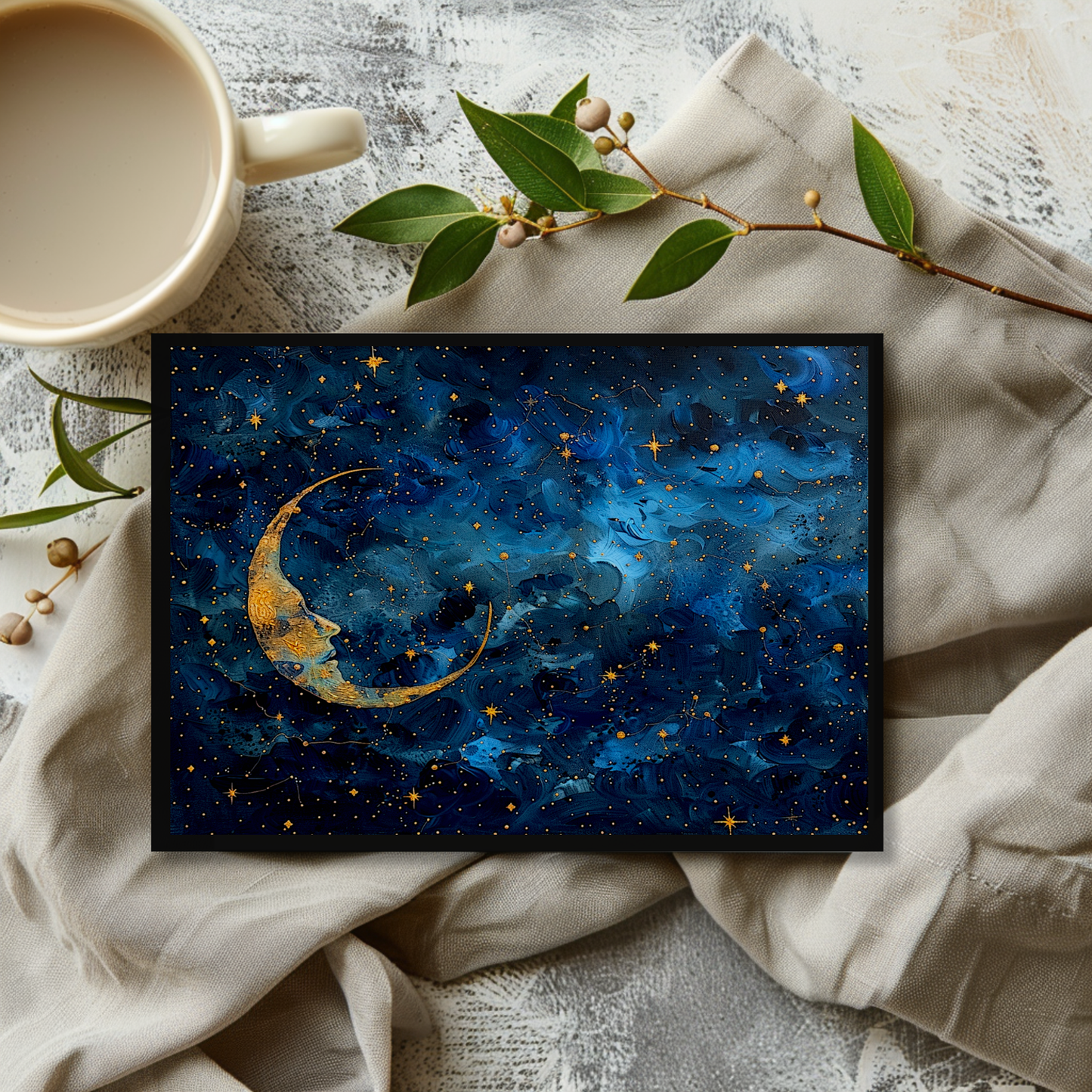 Celestial Lunar Sky Greeting Card