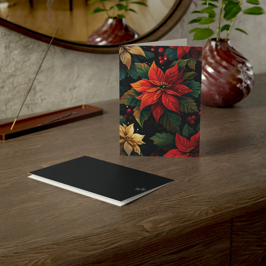 Holiday Poinsettia Greeting Card