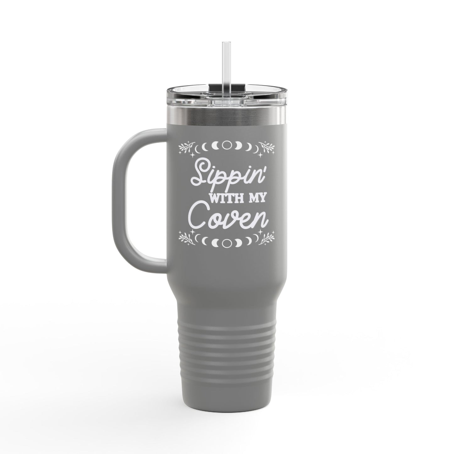Sippin' with my Coven Bachelorette Tumbler: "Broomstick Brigade" Insulated Travel Mug, 40oz