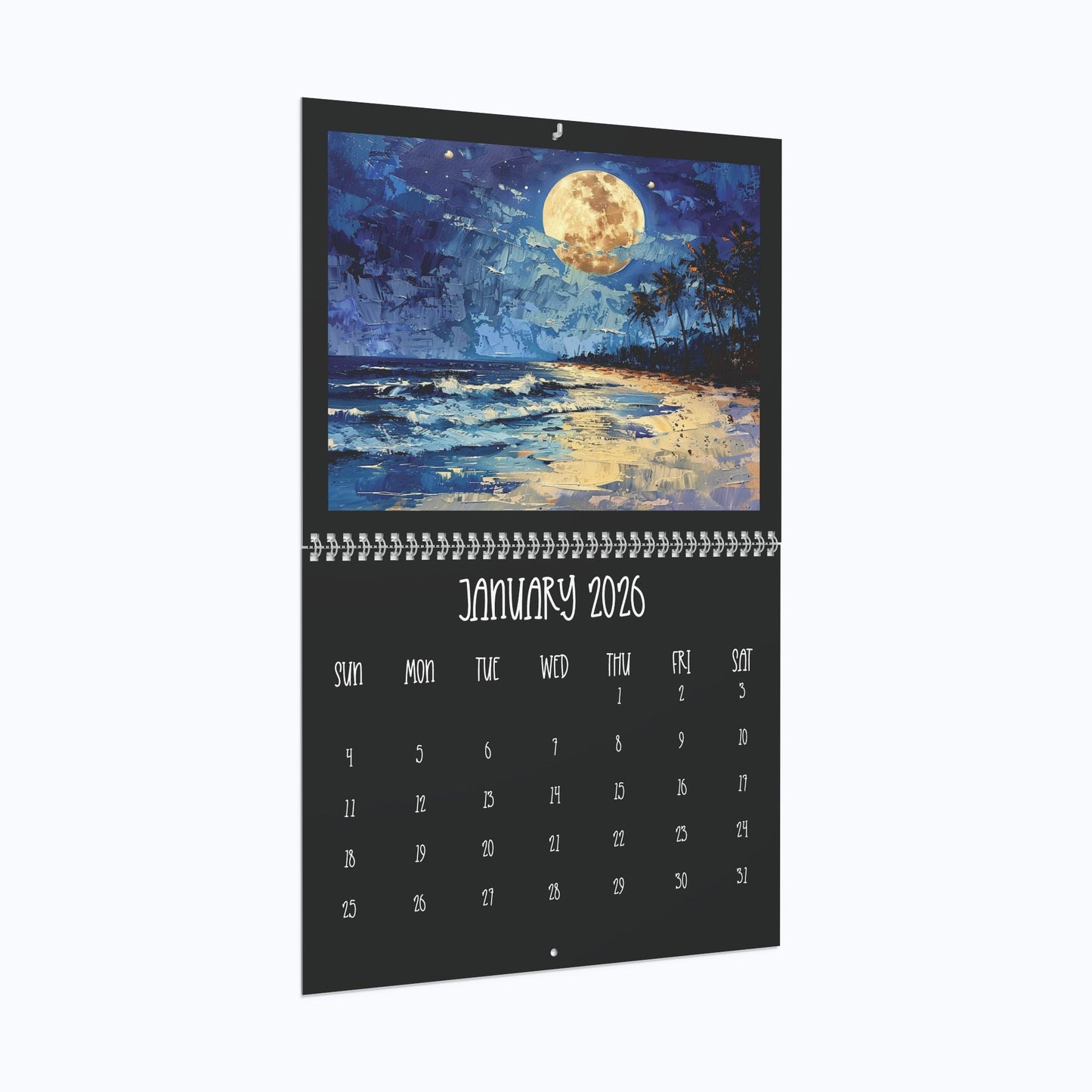 2026 Full Moon Wall Calendar