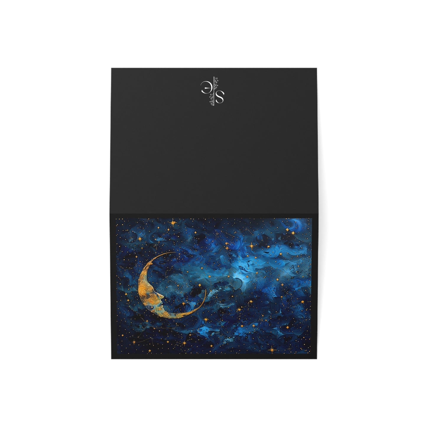 Celestial Lunar Sky Greeting Card