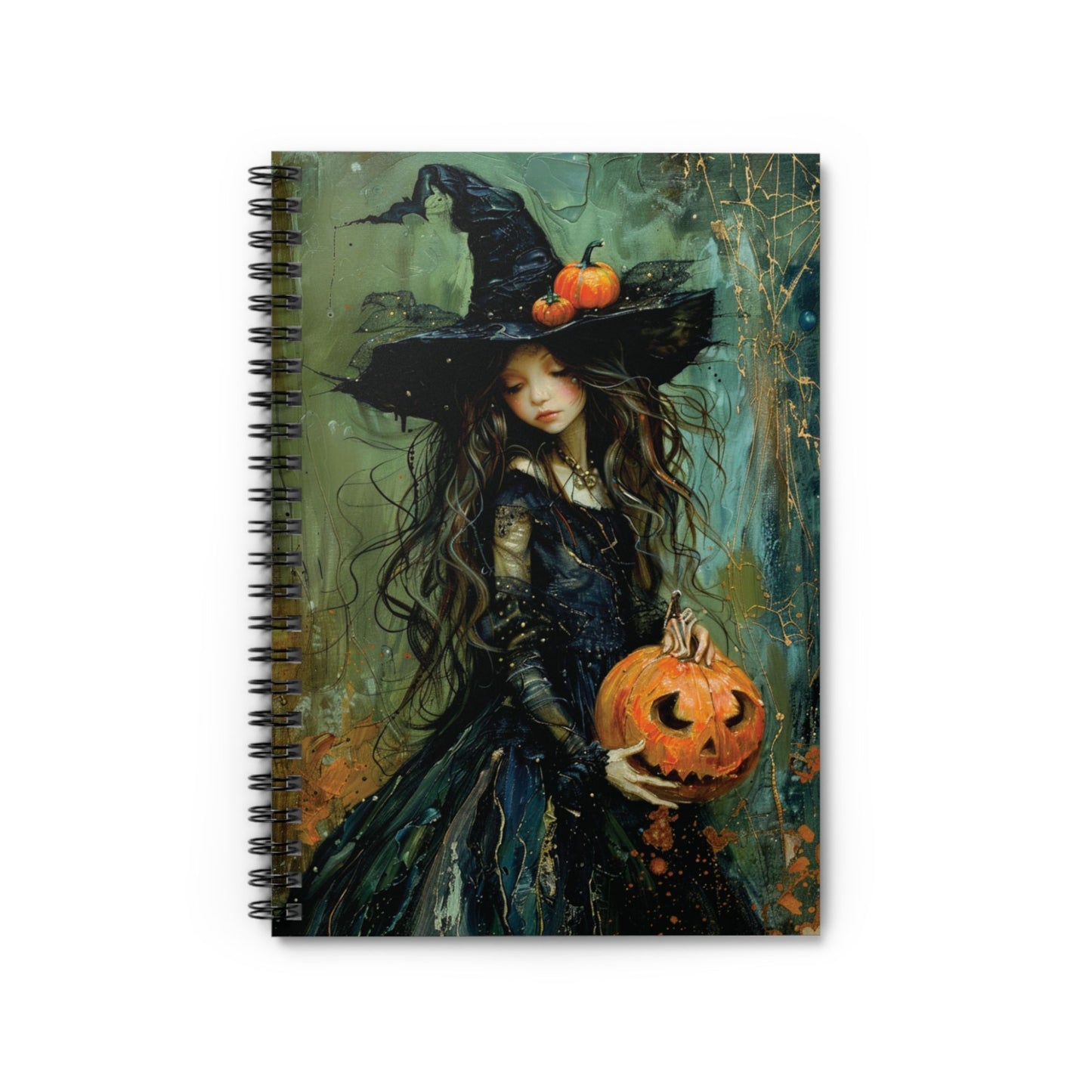 Halloween Witch Themed Spiralbound Notebook