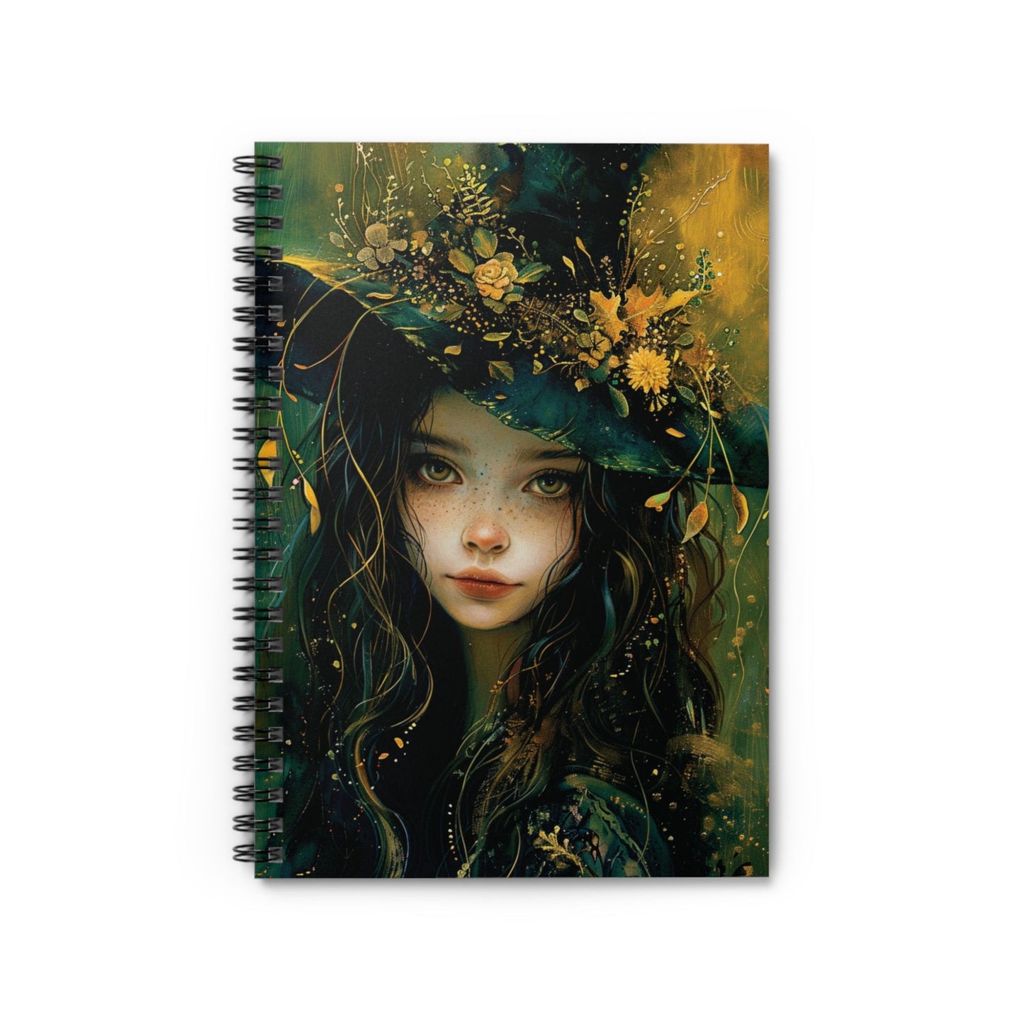 Elegant Witch Themed Spiralbound Notebook