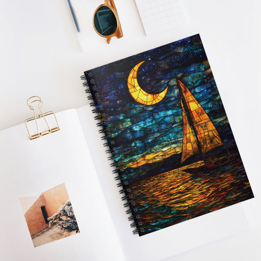 Night Sailing Spiralbound Notebook