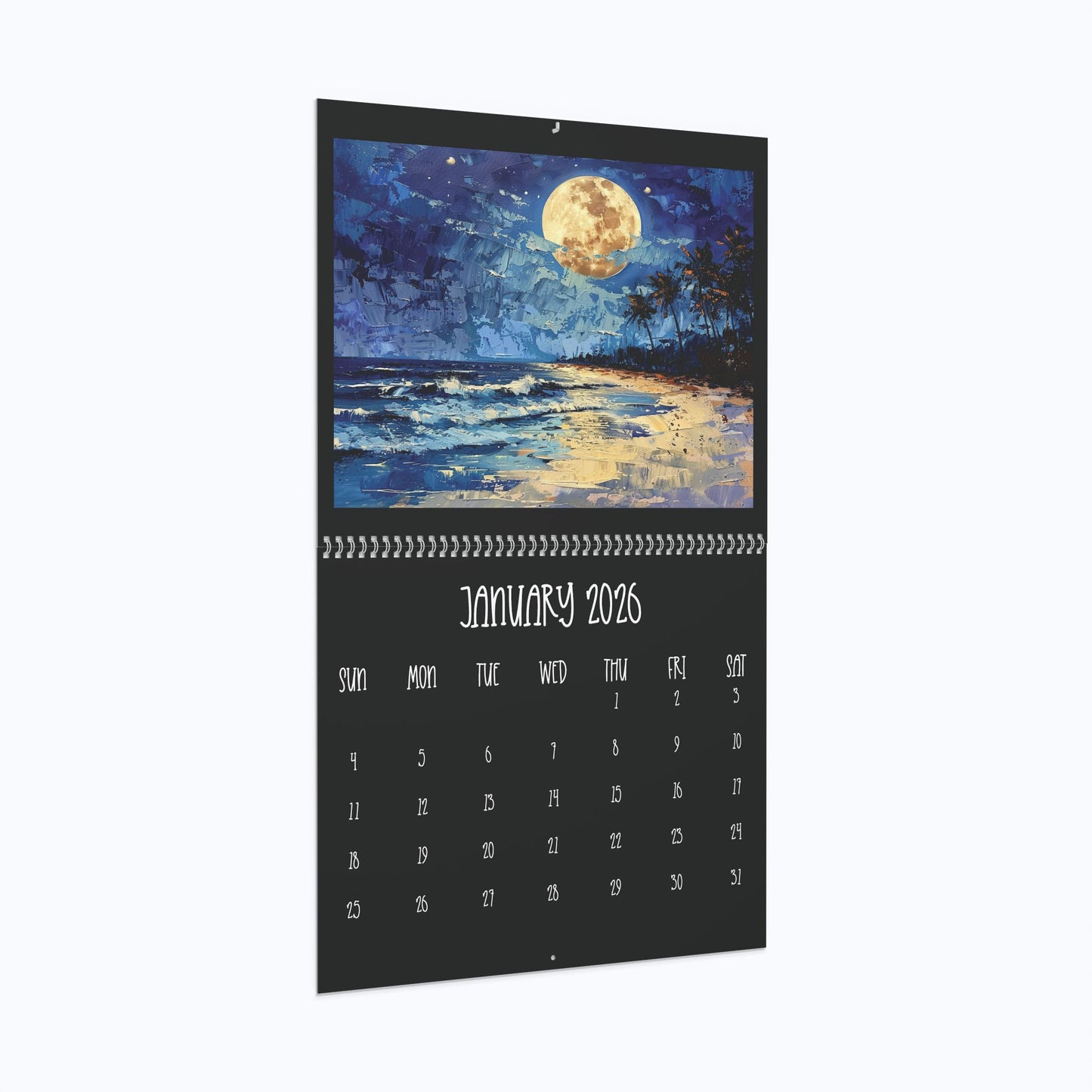 2026 Full Moon Wall Calendar