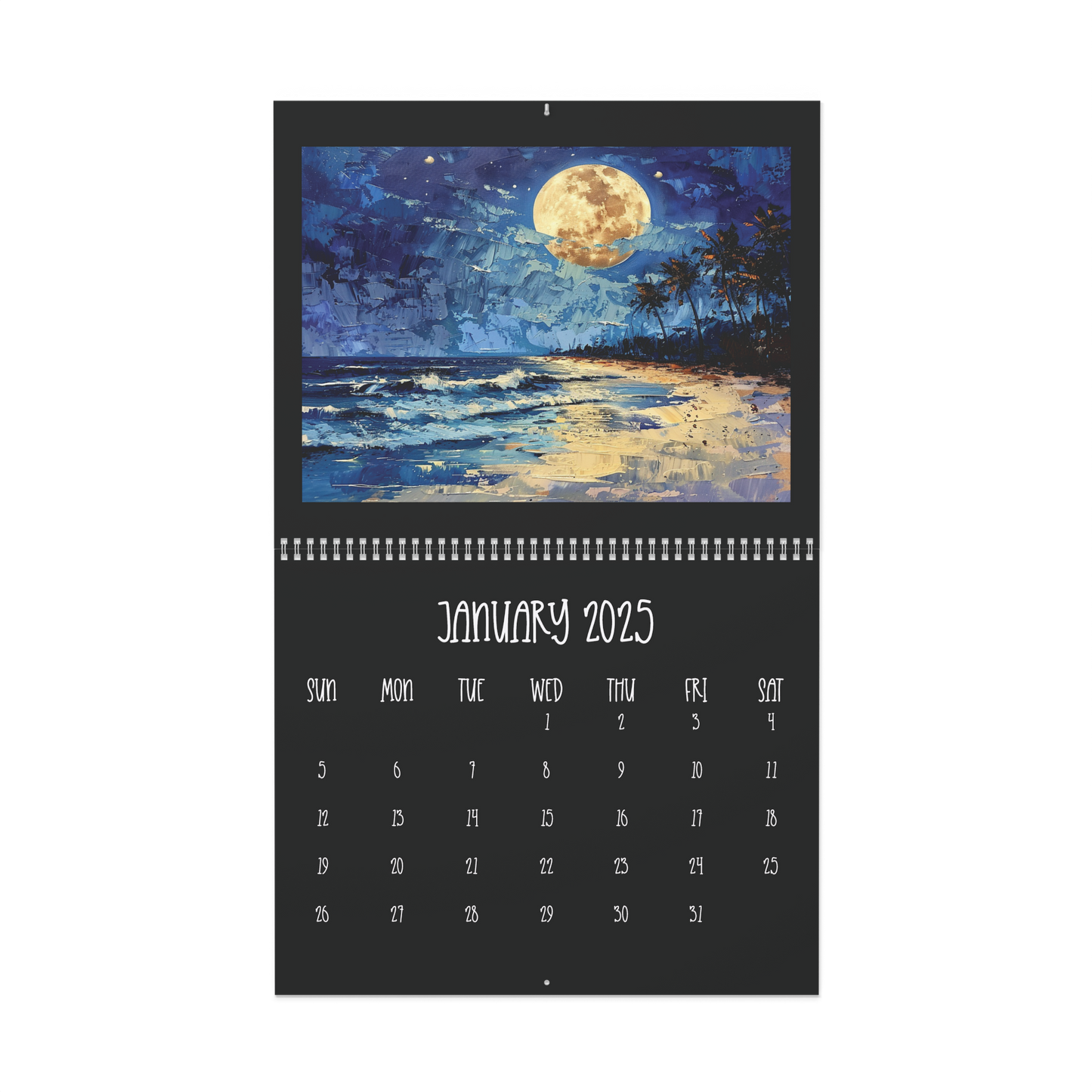 2025 Full Moon Wall Calendar