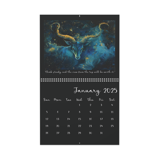 2025 Zodiac Wall Calendar