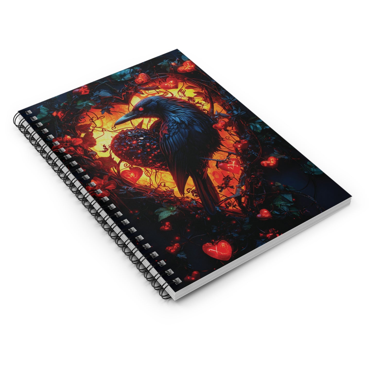 Heart Crow Spiralbound Notebook