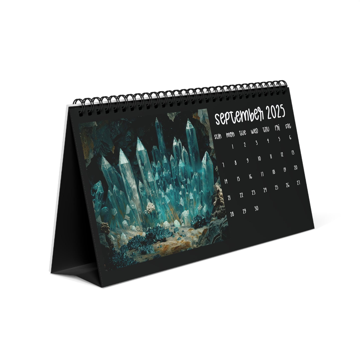 2025 Gemstone Crystal Desk Calendar