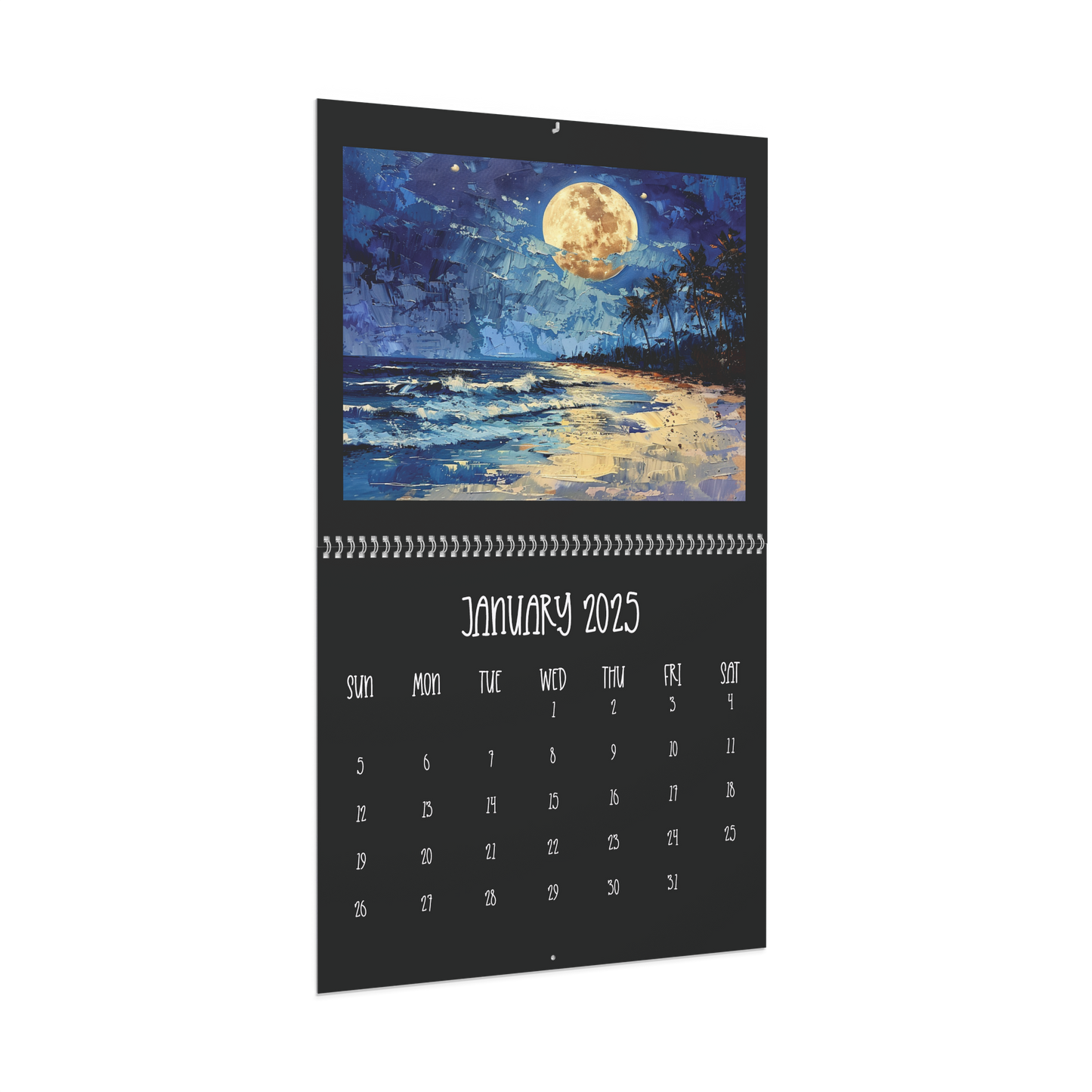 2025 Full Moon Wall Calendar