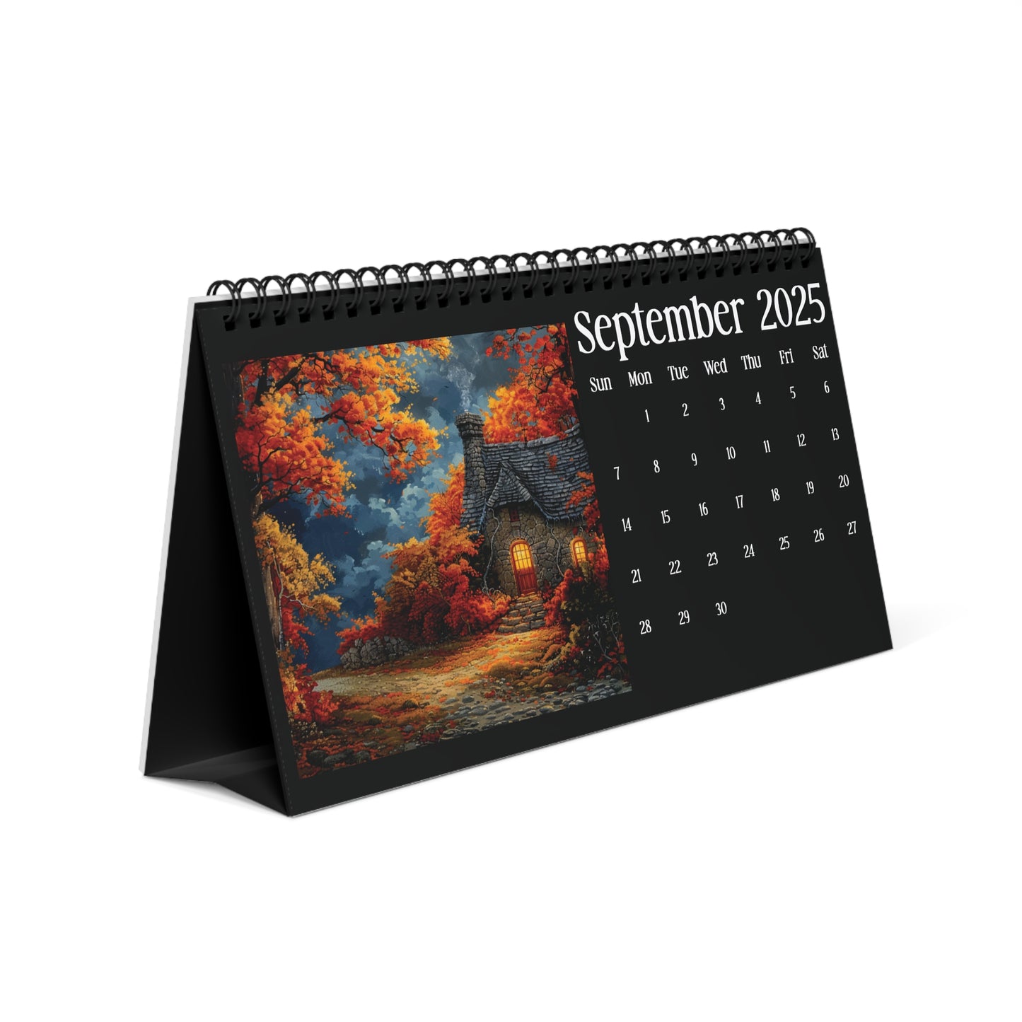 2025 Seasons of Cottages Desk Calendar