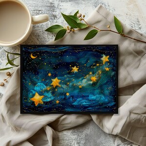 Celestial Stars Greeting Card